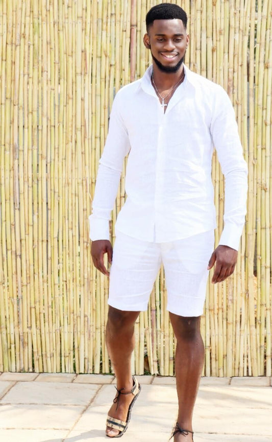 Organic Linen Shirt and Shorts