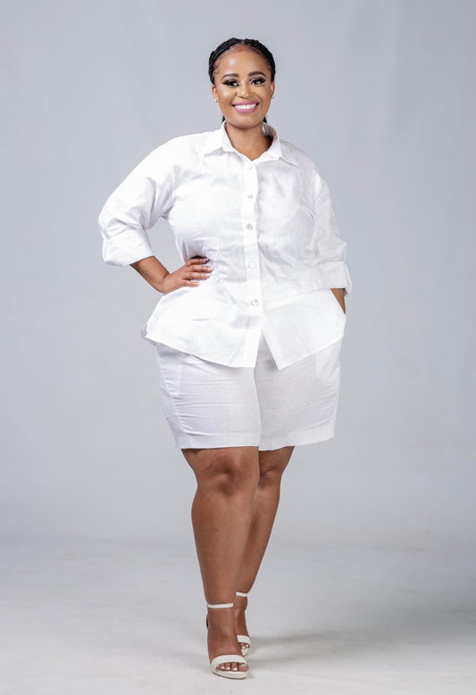 Ladies Linen 2piece with shorts