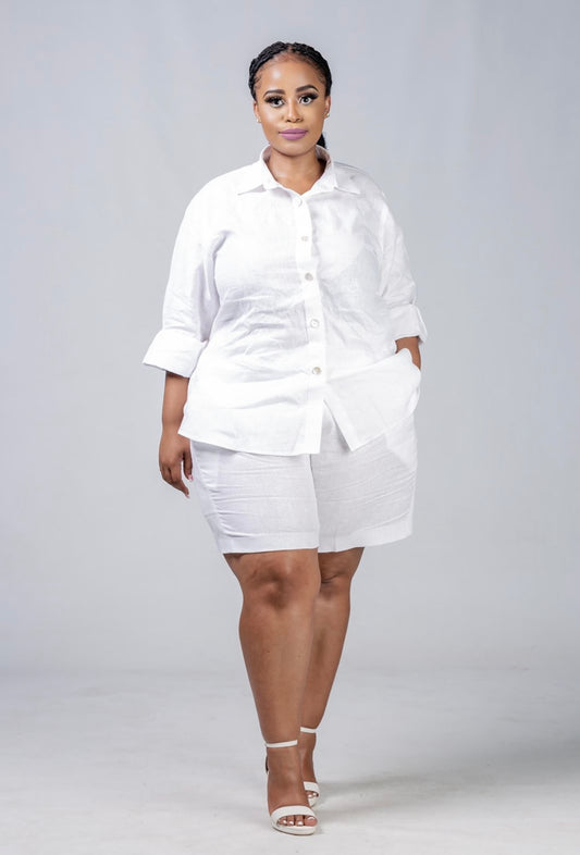 Ladies Linen 2piece with shorts